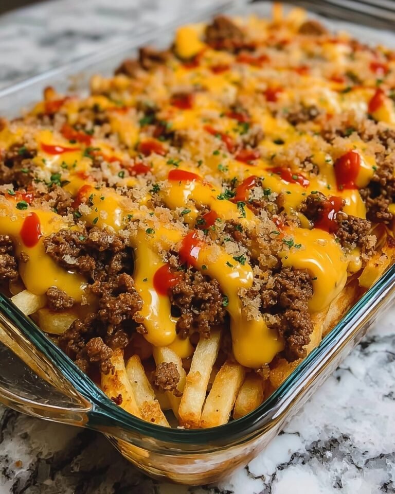Cheeseburger French Fry Bake Recipe
