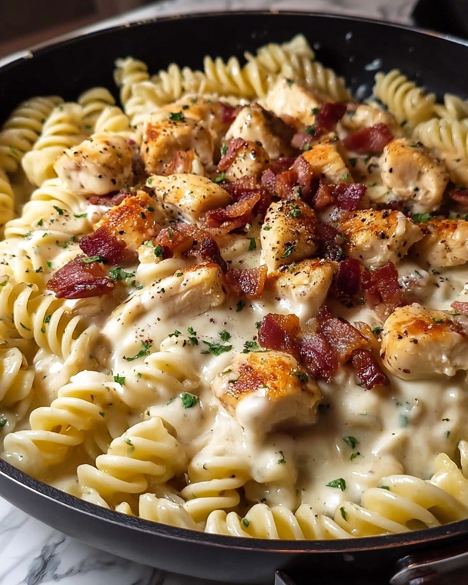 Chicken Bacon Ranch Pasta Recipe - Recipe Image