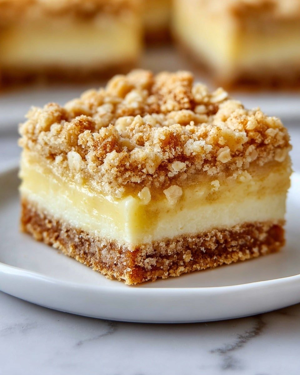 Lemon Oatmeal Crumble Bars Recipe