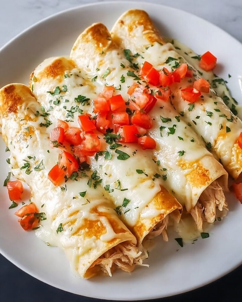 Baked Cream Cheese Chicken Taquitos Recipe