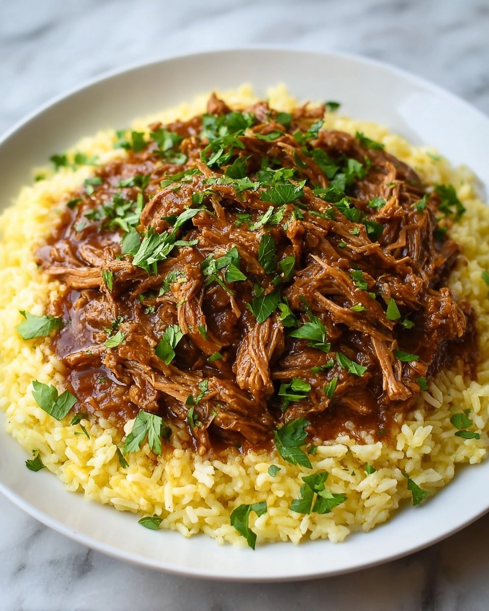 Italian Pot Roast with Parmesan Risotto Recipe - Recipe Image