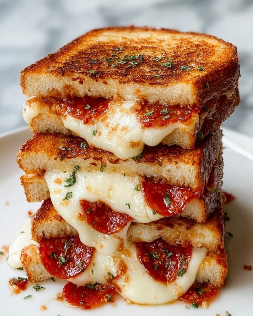 Pizza Grilled Cheese Sandwiches Recipe