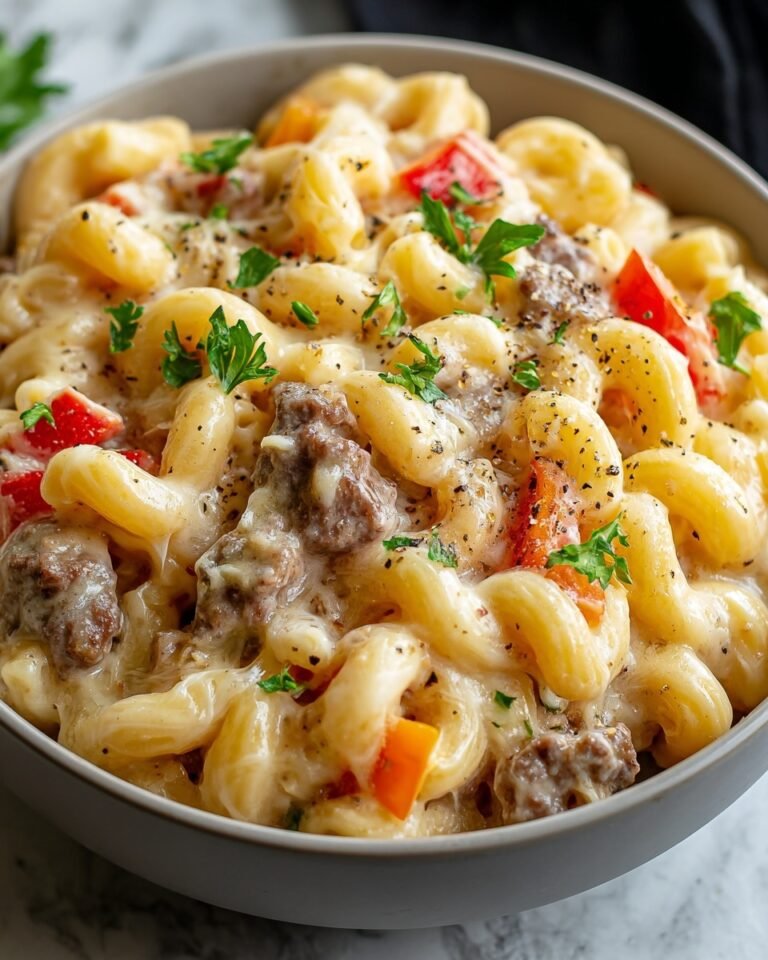 Philly Cheesesteak Mac & Cheese Recipe