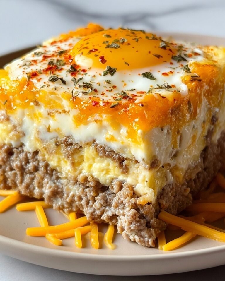 Sausage Egg Cream Cheese Casserole Recipe