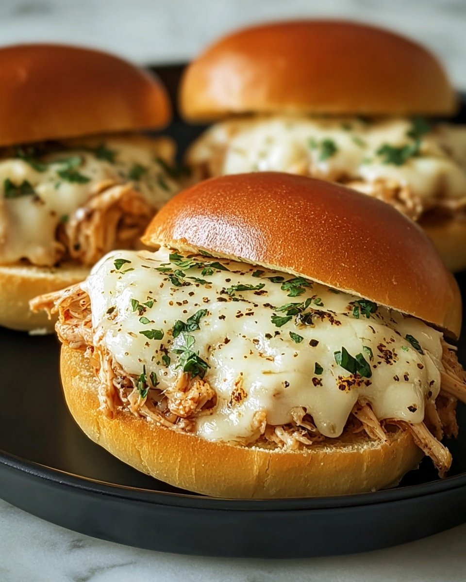 Chicken Alfredo Sloppy Joes Recipe - Recipe Image
