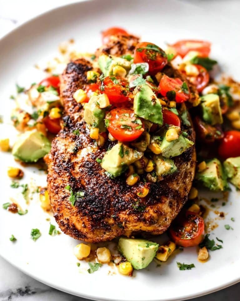 Fiesta Lime Chicken with Avocado Salsa Recipe
