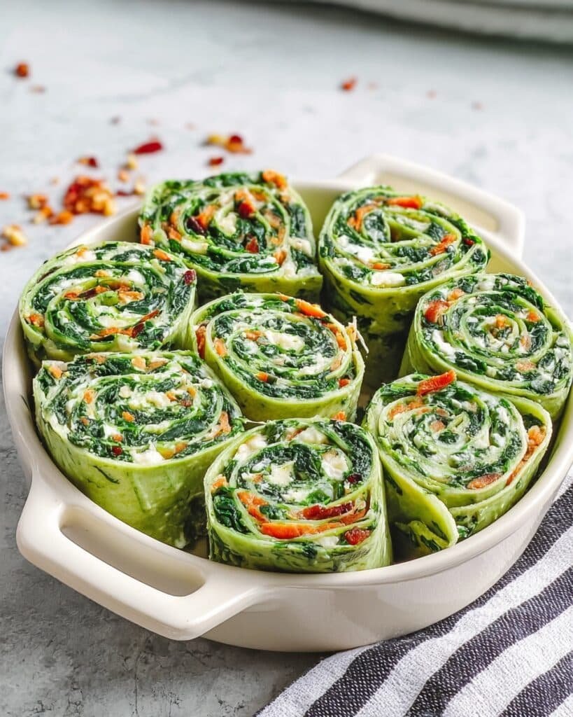 Spinach Dip Pinwheels Recipe