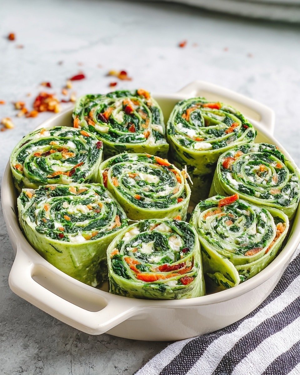 Spinach Dip Pinwheels Recipe